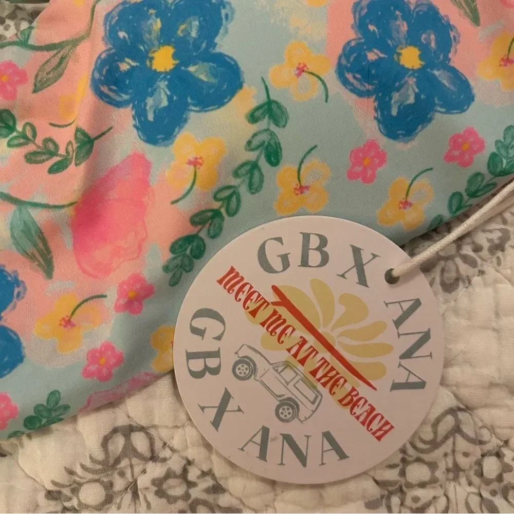 Girls GB X Ana Swim Top Floral Size L